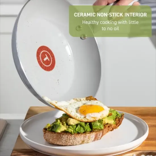 T-fal 20pc Ceramic Nonstick Cookware Set, Refresh Ceramic, Mint Green image {2}