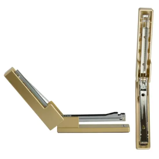 JAM Paper Modern Desk Stapler - Gold: Office Supplies, Plastic, Clips & Fasteners, 1.12" Height, 2.5" Width image {2}