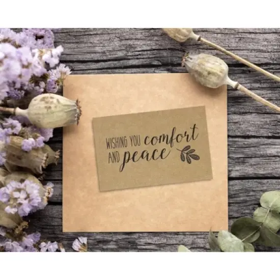 Juvale 36 Pcs Sympathy Cards, Kraft Paper Floral Bird Greeting Cards & Envelopes image {1}