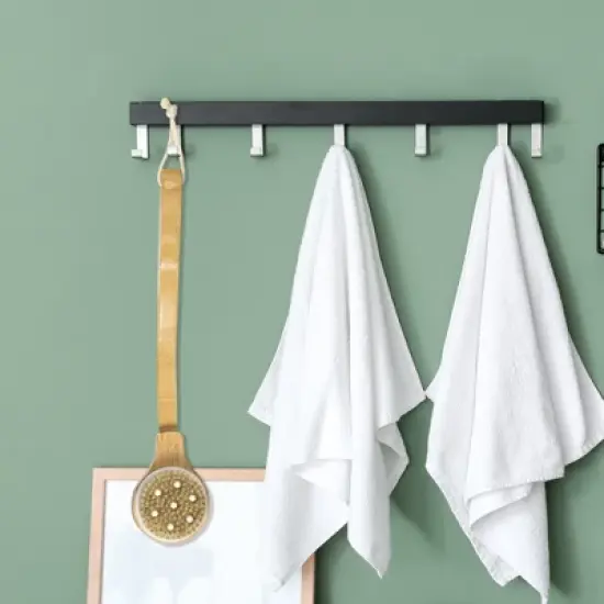 Unique Bargains Long Curved Handle Bath Brush for Shower 2.76" Diameter Yellow 1 Pc image {4}