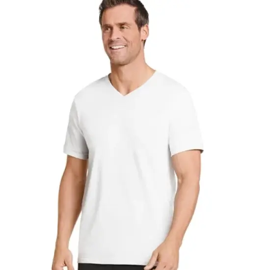 Jockey Men's Big Man Classic V-Neck T-Shirt - 2 Pack image {3}