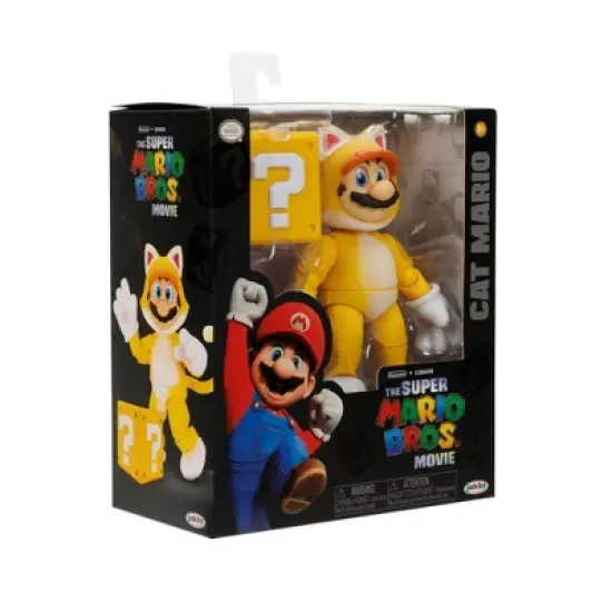 Nintendo The Super Mario Bros. Movie Cat Mario Action Figure image {6}