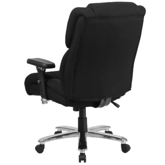 Flash Furniture HERCULES Series 24/7 Intensive Use Big & Tall 400 lb. Rated Executive Swivel Ergonomic Office Chair with Lumbar Knob and Tufted Headrest & Back image {6}