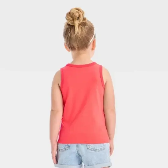 Toddler Girls' 'Oranges' Graphic Tank Top - Shirt - Cat & Jack&trade; Coral Orange image {2}
