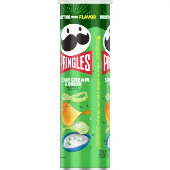 Pringles Sour Cream & Onion Potato Crisps Chips - 5.5oz image {5}