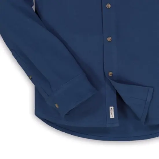 Hope & Henry Mens' Organic Cotton Pique Button Down Shirt image {5}