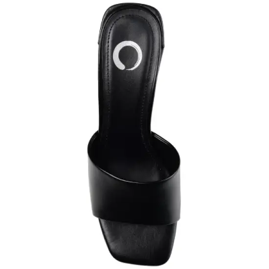 Journee Collection Womens Alisia Open Toe High Block Heel Pumps image {3}