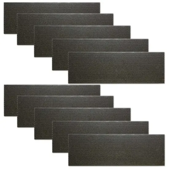 Honey Keeper Bee Frame Foundations - Beeswax Coated Black Foundation Sheets for Deep Beehives, 10 Pack image {1}