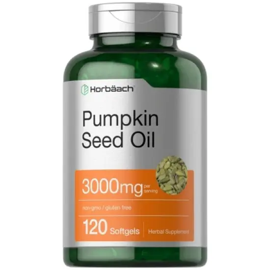 Horb&auml;ach Pumpkin Seed Oil | 3000mg | 120 Softgel Capsules image {7}