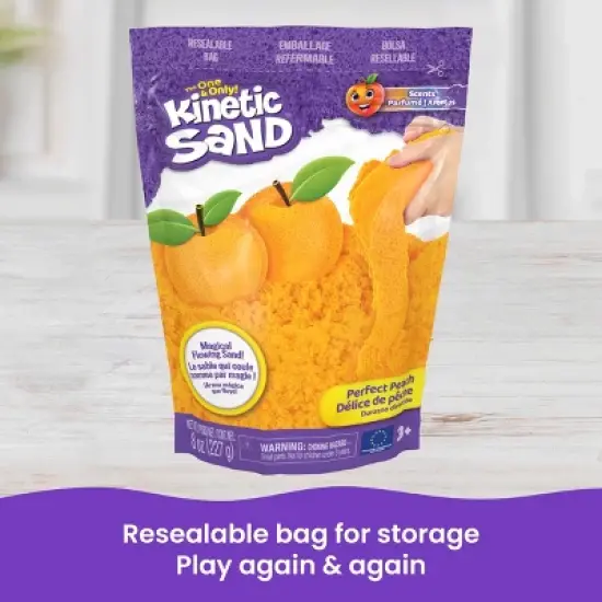 Kinetic Sand 8oz Scented Sand Peach image {5}