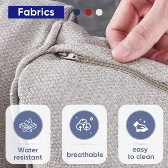 Belord 43" Propane Fire Pit Table Set Patio Furniture Set with Glider Loveseat, Brown Wicker Deep Seating Patio Swivel Rocker Glider Chairs image {8}