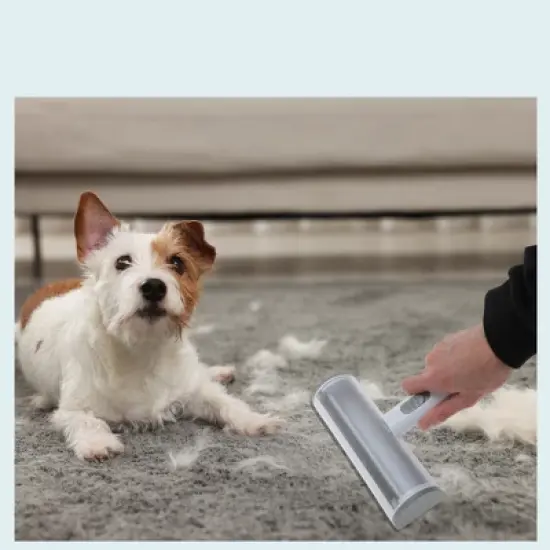 Unique Bargains Lint Roller for Pet Hair Light Gray 1 Pc image {3}