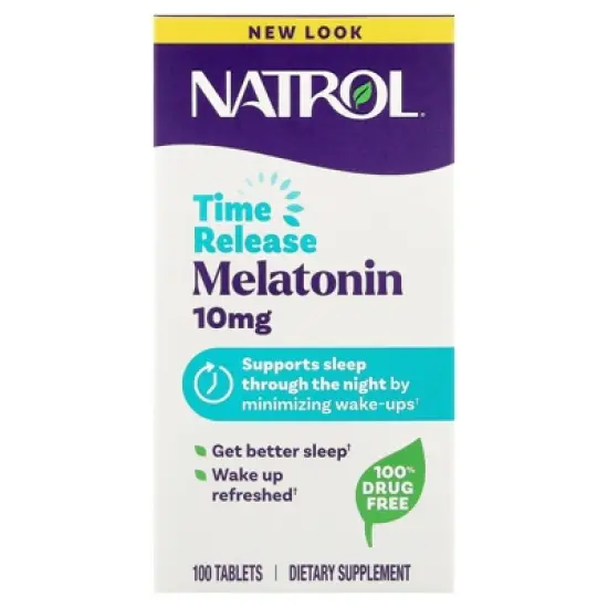Natrol Melatonin, Time Release, 10 mg, 100 Tablets image {5}
