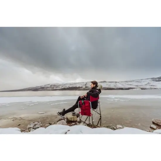 NCAA Ohio State Buckeyes Portable Camp Chair with Side Table image {5}