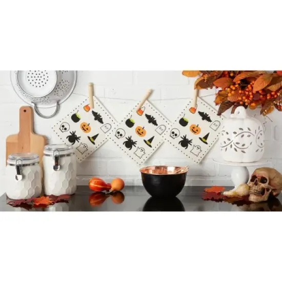 Design Imports Spooky Swedish Dishcloth Set/3 image {2}