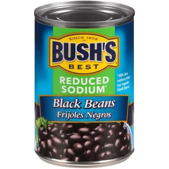 Bush's Reduced Sodium Black Beans - 15oz image {8}