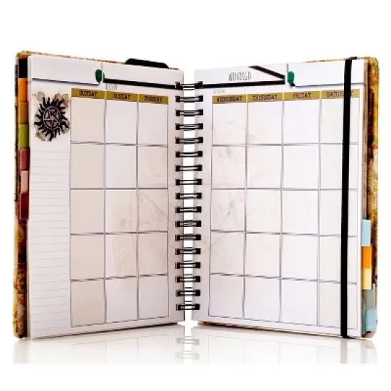 Undated Supernatural Spiral Planner Weekly - Con*Quest Journals image {3}