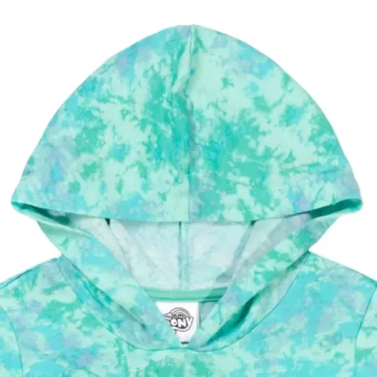 My Little Pony Rainbow Dash Girls French Terry Pullover Crossover Hoodie Toddler to Big Kid  image {3}