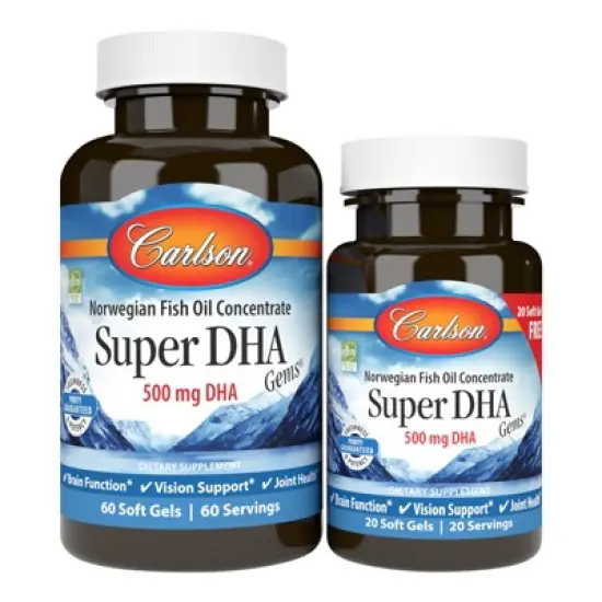 Carlson - Super DHA Gems, 500 mg DHA, Norwegian, Wild Caught, Sustainably Sourced image {7}