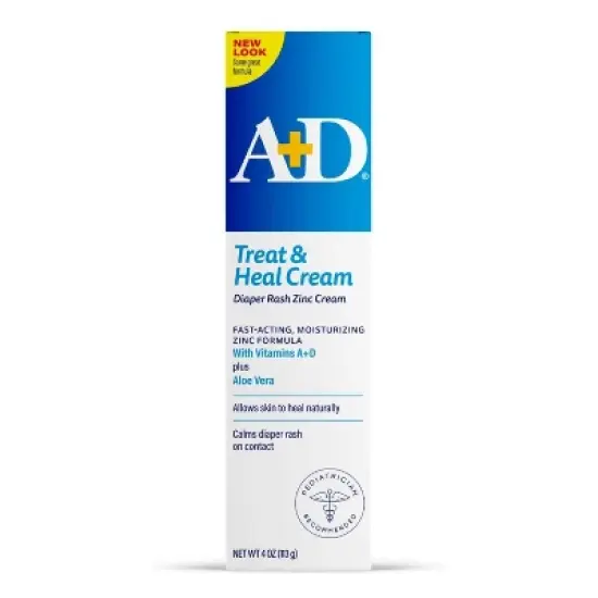 A+D Zinc Oxide Diaper Rash Cream - 4oz image {7}