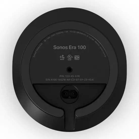 Sonos Era 100 Voice-Controlled Wireless Smart Speaker with Bluetooth, Trueplay Acoustic Tuning Technology, & Amazon Alexa Built-In (Black) image {4}