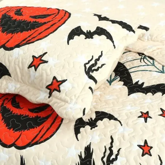 Marcielo Halloween Themed Quilt Bedspread Set image {6}