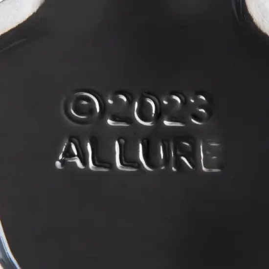 Allure Home Creations 2pc Black Labrador Ceramic Toilet Brush Holder with Plastic Brush Cleaning Accessories Set image {9}