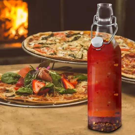 Nevlers Airtight Swing Drinking Bottle - Glass 33oz (6pk) image {5}