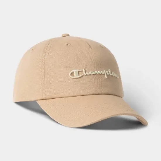 Champion Adult Script Twill Baseball Hat - Irish Cream image {2}