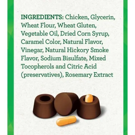 Greenie Pill Pockets for Dogs Capsule Size - Hickory Smoke Flavor (Pack of 2) image {3}