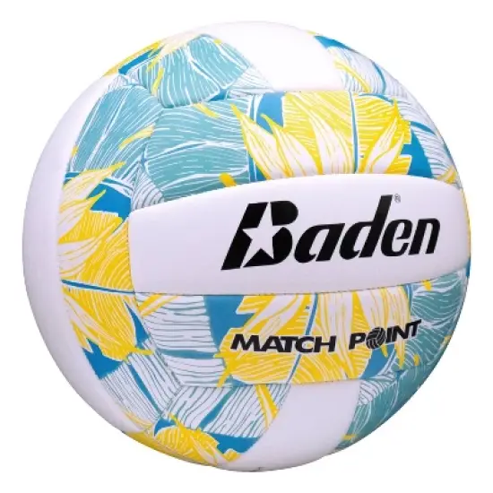 Baden Matchpoint Floral Volleyball - Turquoise/Yellow: Outdoor Sports Equipment, Kids Aged 4+ image {2}