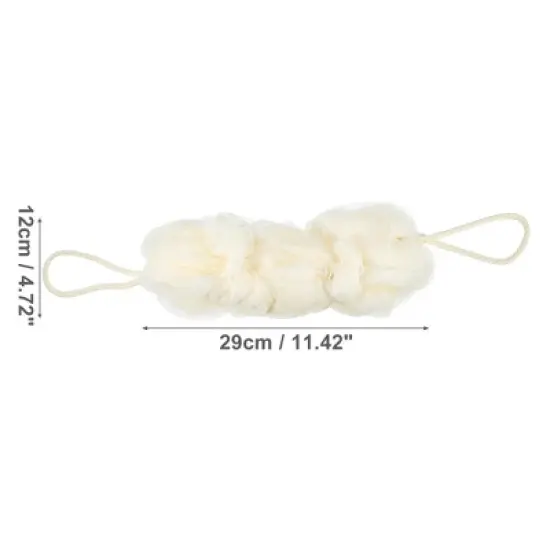 Unique Bargains Bath Shower Loofah Body Sponge 11.42"x4.72"x2.36" 1 Pc image {3}