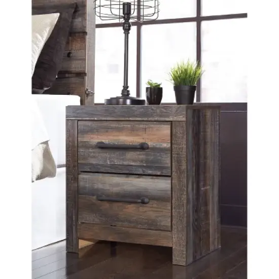 Drystan Two Drawer Nightstand - Signature Design by Ashley image {1}