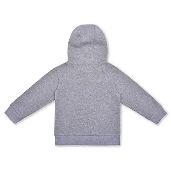 Children's Apparel Network Toddler Relaxed Fit Long Sleeve Hooded Basic Sweatshirt - Gray 4T image {1}
