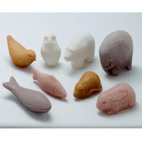 Yellow Door Sensory Play Animal Stone, Pack of 8 image {1}
