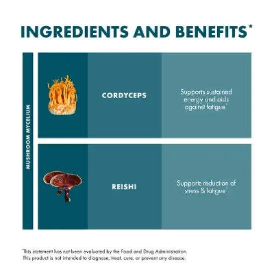 Host Defense CordyChi Powder - Energy and Immune Support* - 3.5 oz (66 Servings) image {3}