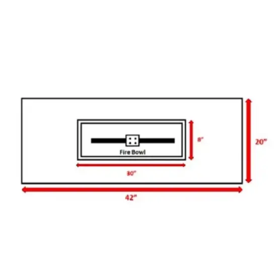 24" H Concrete Outdoor Fire Pit Table with Propane/Natural Gas Compatibility image {13}