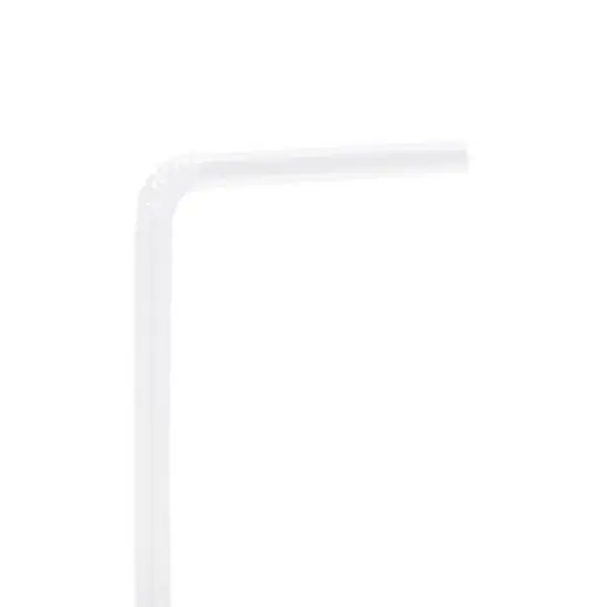 Stockroom Plus 500 Pieces Individually Wrapped Flexible Drinking Straws (7.75 In, Clear) image {4}