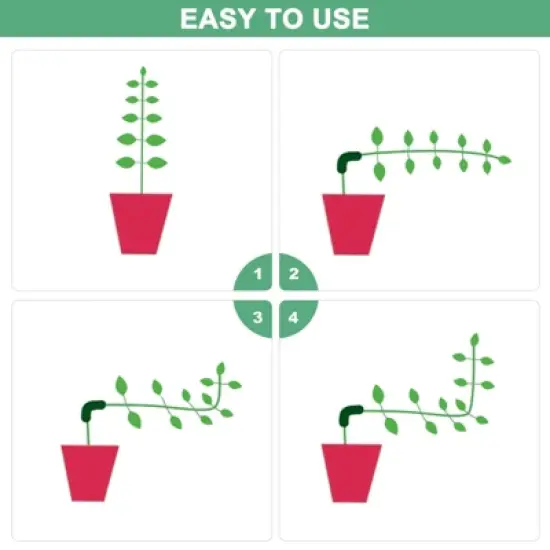 Unique Bargains Durable Plastic Adjustable Weather Resistant Plant Clips image {3}