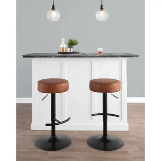 Set of 2 Dot Adjustable Barstools - LumiSource image {8}