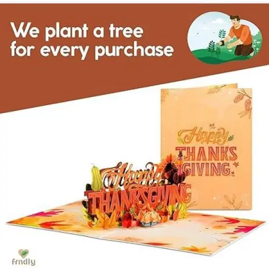 Paper Love 3D Happy Thanksgiving Pop Up Greeting Card image {7}