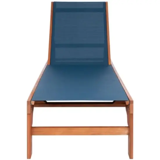 Ralden Sunlounger - Outdoor - PAT7070 - Natural/Navy -Safavieh image {5}