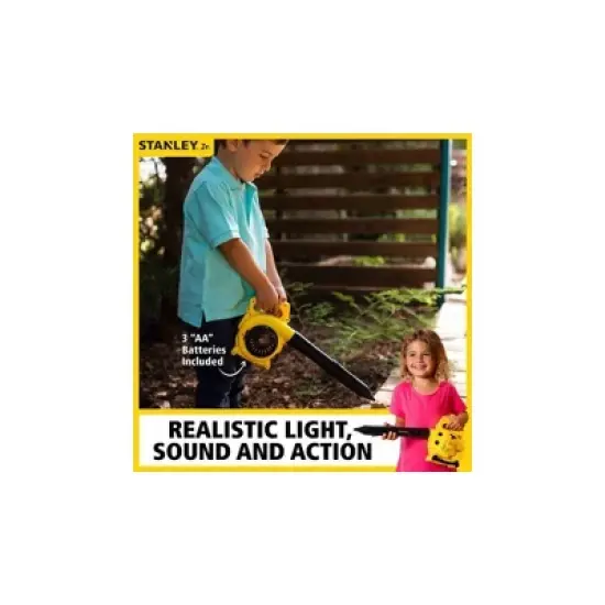 STANLEY Jr. RP007-SY Battery Powered Leaf Blower Toy with 3 Batteries (AA) image {5}