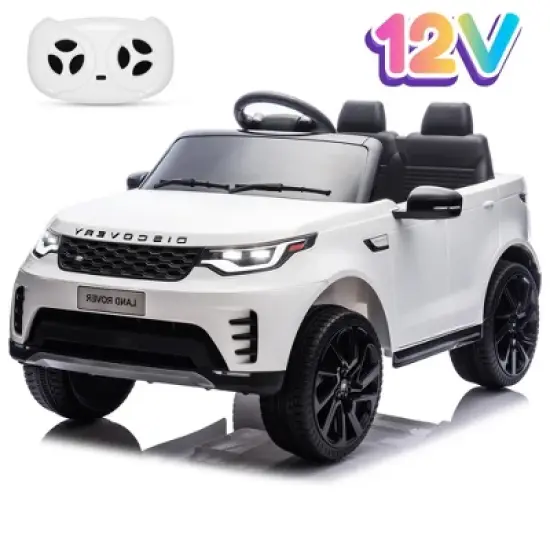 Garvee 12V Kids Electric Ride-On Car with Remote &ndash; Land Rover Licensed Toy Vehicle with LED Lights, Music, Seatbelt & Dual Motors image {14}