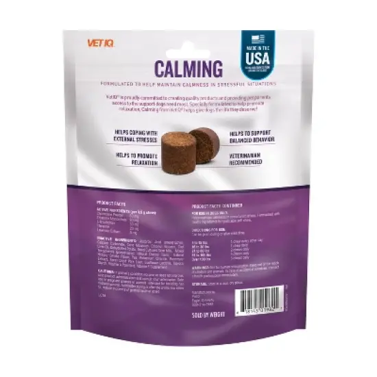 VetIQ Calming Chew Dog Supplements - Smoke - 60ct image {3}