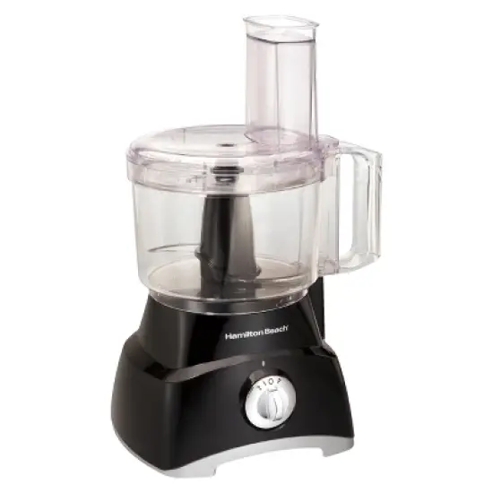 Hamilton Beach 8 Cup Food Processor - Black 70740: 450W, 2 Speeds, Pulse, Large Feed Tube, Reversible Disc, Dishwasher-Safe image {4}