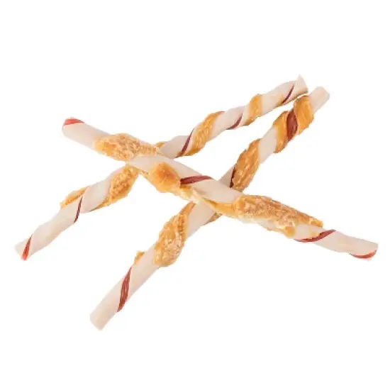 DreamBone Chicken and Vegetable Twist Sticks Dog Treats - 50ct/12.3oz image {2}