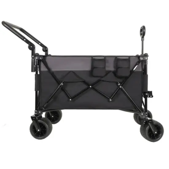 SKRAN Multi-Functional Push-Pull Folding Wagon Cart with Rotating Handle & 360&deg; All-Terrain Wheels,Large Capacity for Transport,Outdoor image {1}