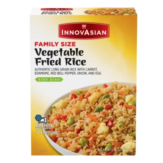 InnovAsian Frozen Family Size Vegetable Fried Rice - 36oz image {6}