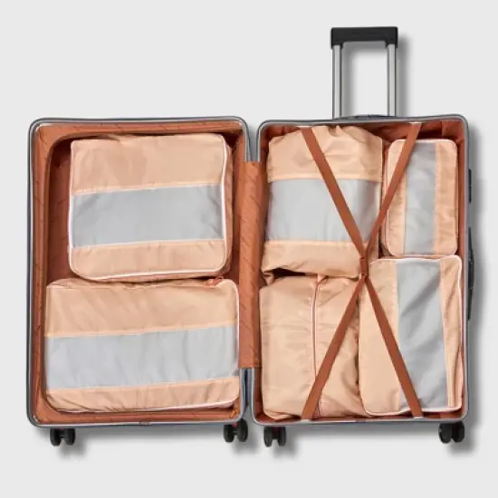 French Connection 6pc Packing Cube Set - Travel Storage Set for Luggage image {2}